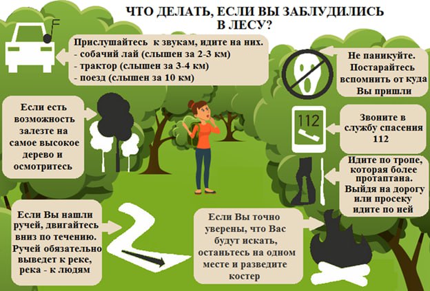 «Как действовать, если вы заблудились в лесу, и основы ориентирования в лесу».